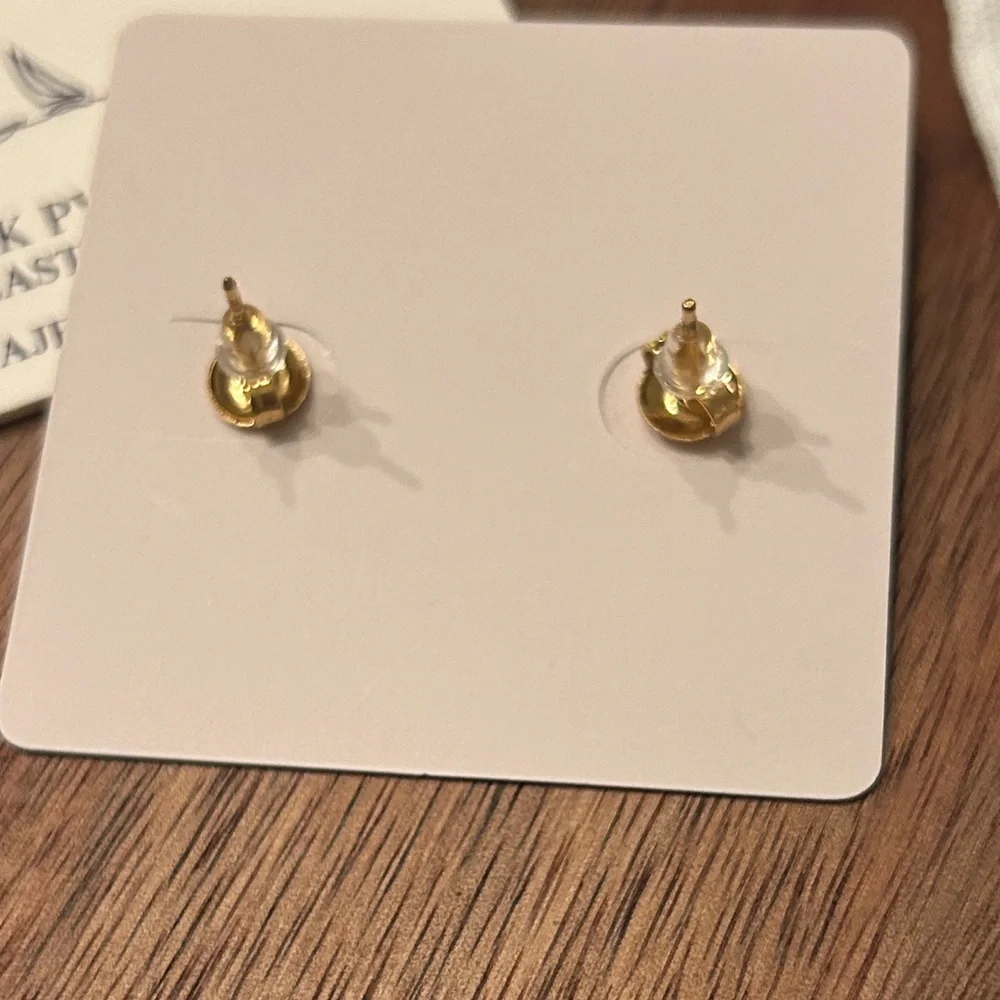 Oshena beachwear‎ Gold Bow Earrings