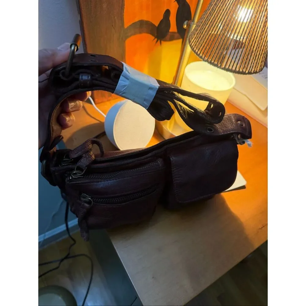 Free People Wade Sling Leather Shoulder Bag
