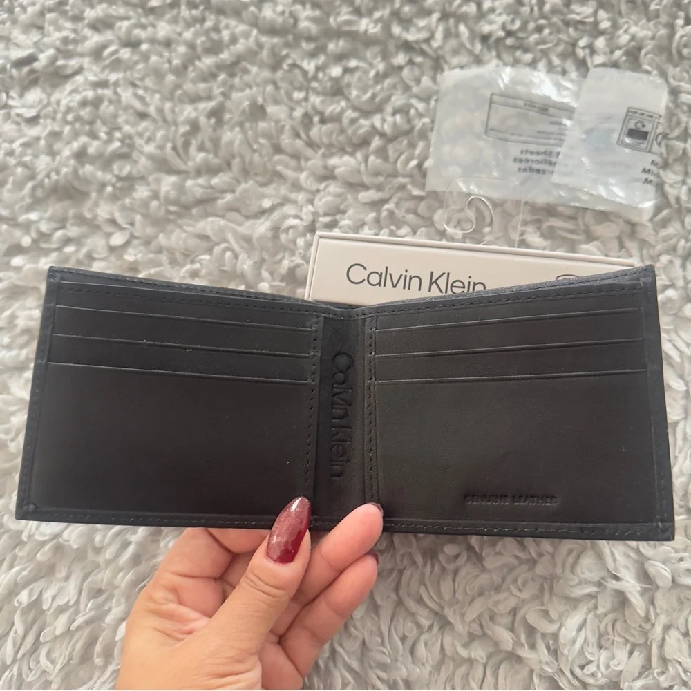 Calvin Klein black leather
