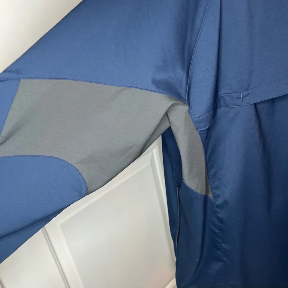 Nike Tampa Bay Rays Vented Pullover Jacket Navy Blue Lightweight 1/4 Zip Mens L