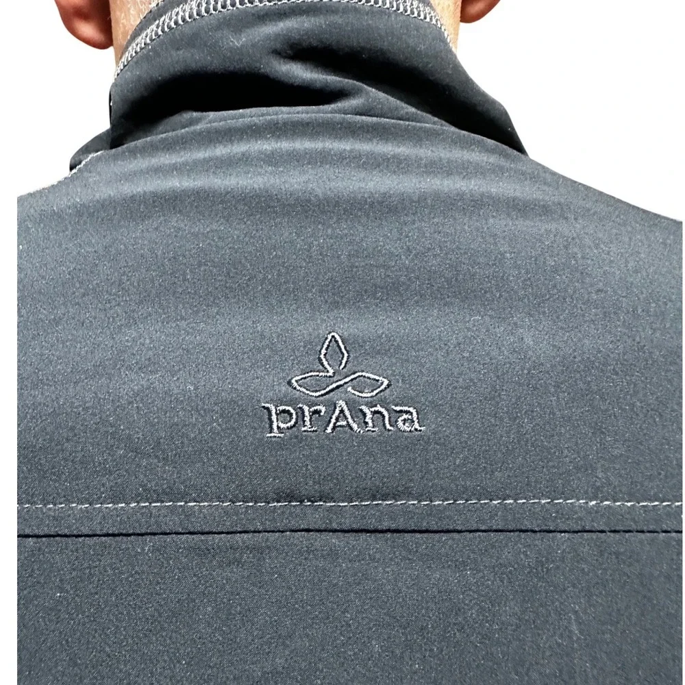 prAna Breathe Jacket Men's L Black Softshell Full Zip Gorpcore Hiking 2009