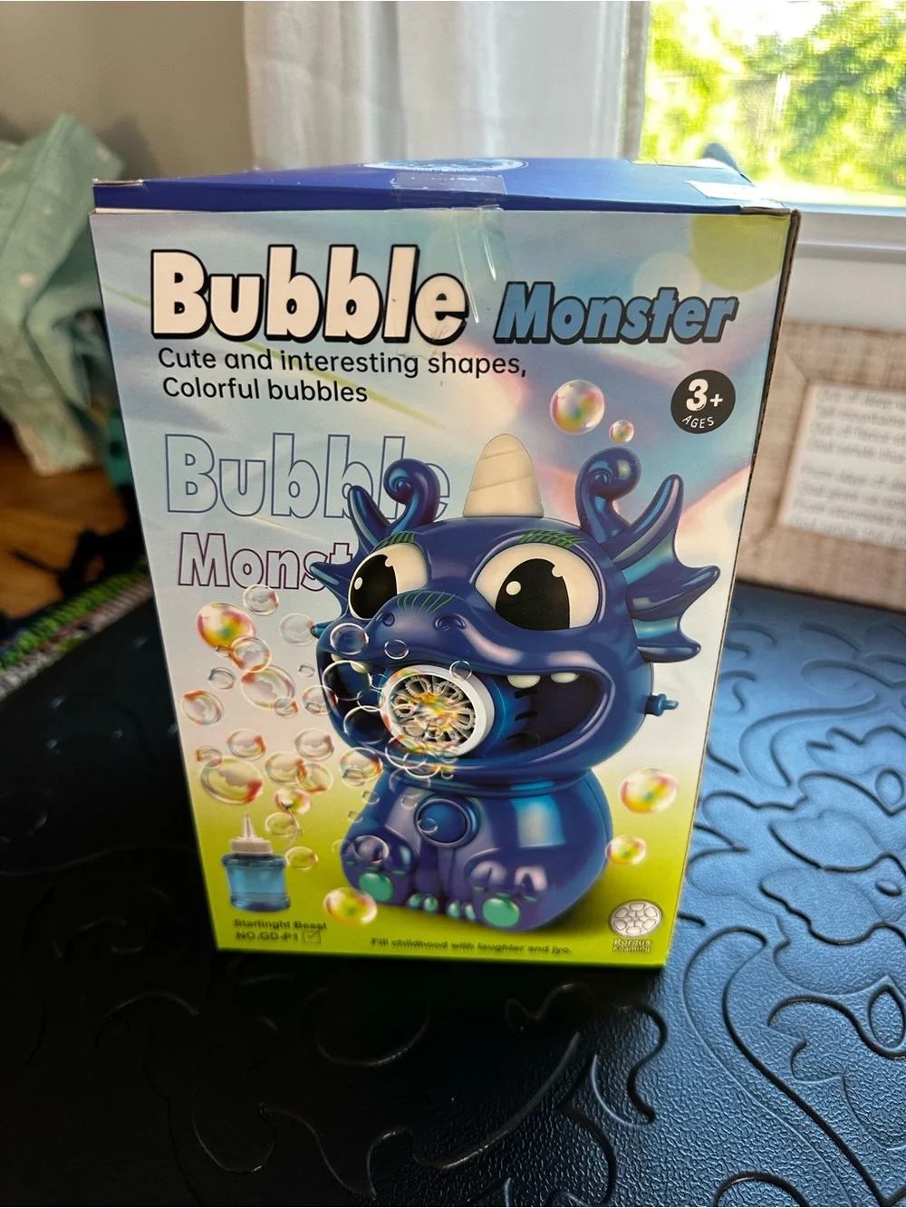 Bubble Monster Bubble Blower Toy - Blue used 1x