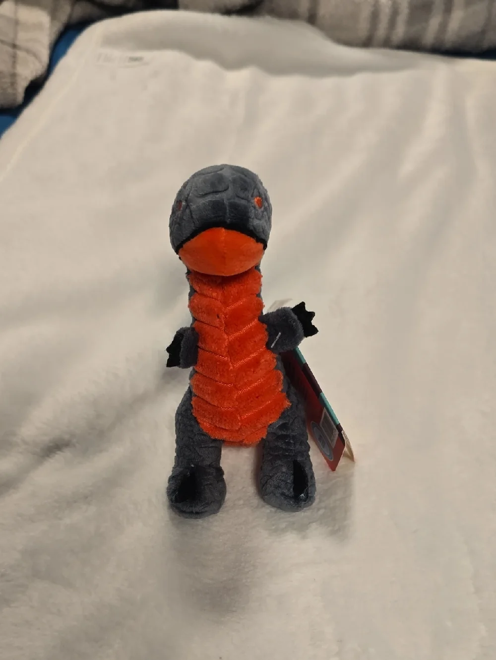 Bark Marvelous‎ Raptor Dog Toy NWT Small 0-20 Pounds Gray Orange Blue