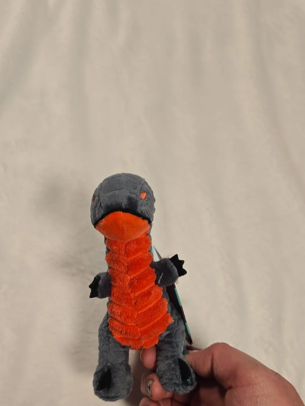 Bark Marvelous‎ Raptor Dog Toy NWT Small 0-20 Pounds Gray Orange Blue