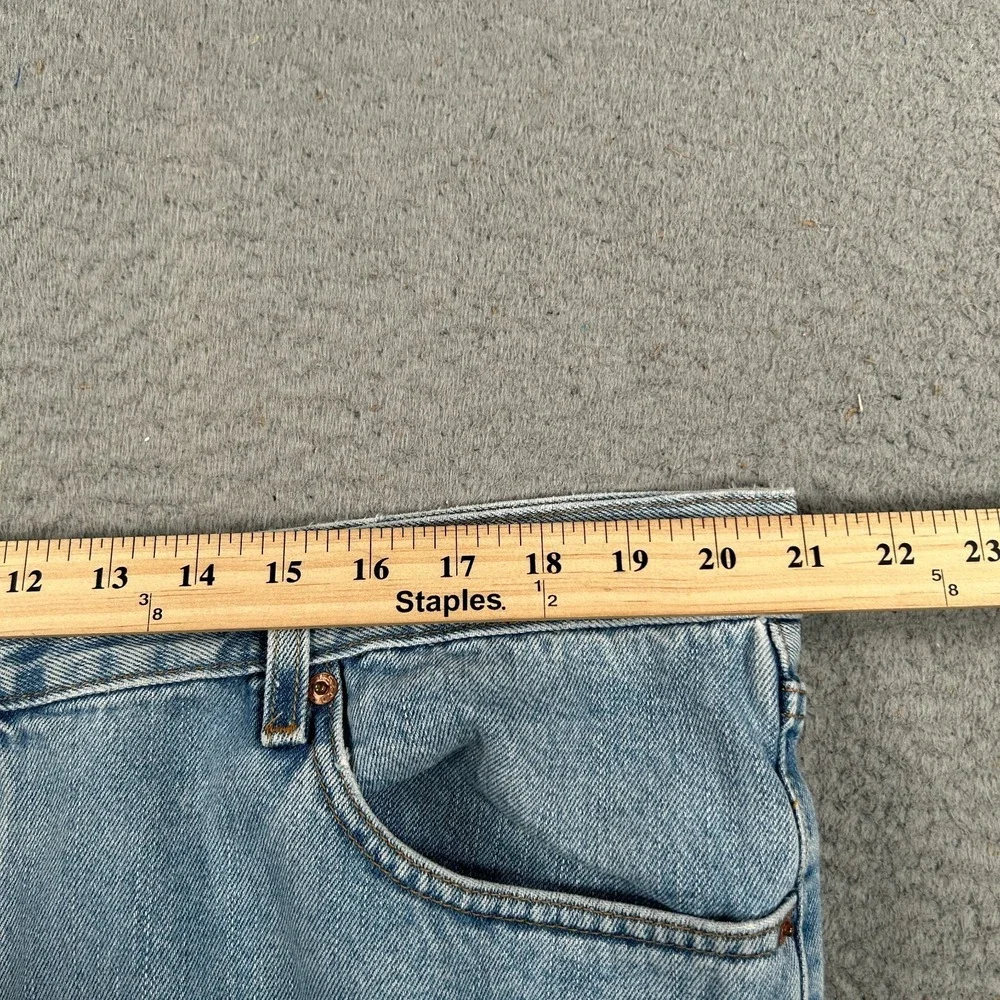 Levi's 550 Jeans Mens 42x30 Blue Denim Straight Baggy Faded Relaxed Fit Workwear