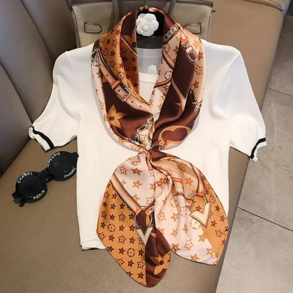 Miss Liliana 90*90cm Satin Silky Women Scarf