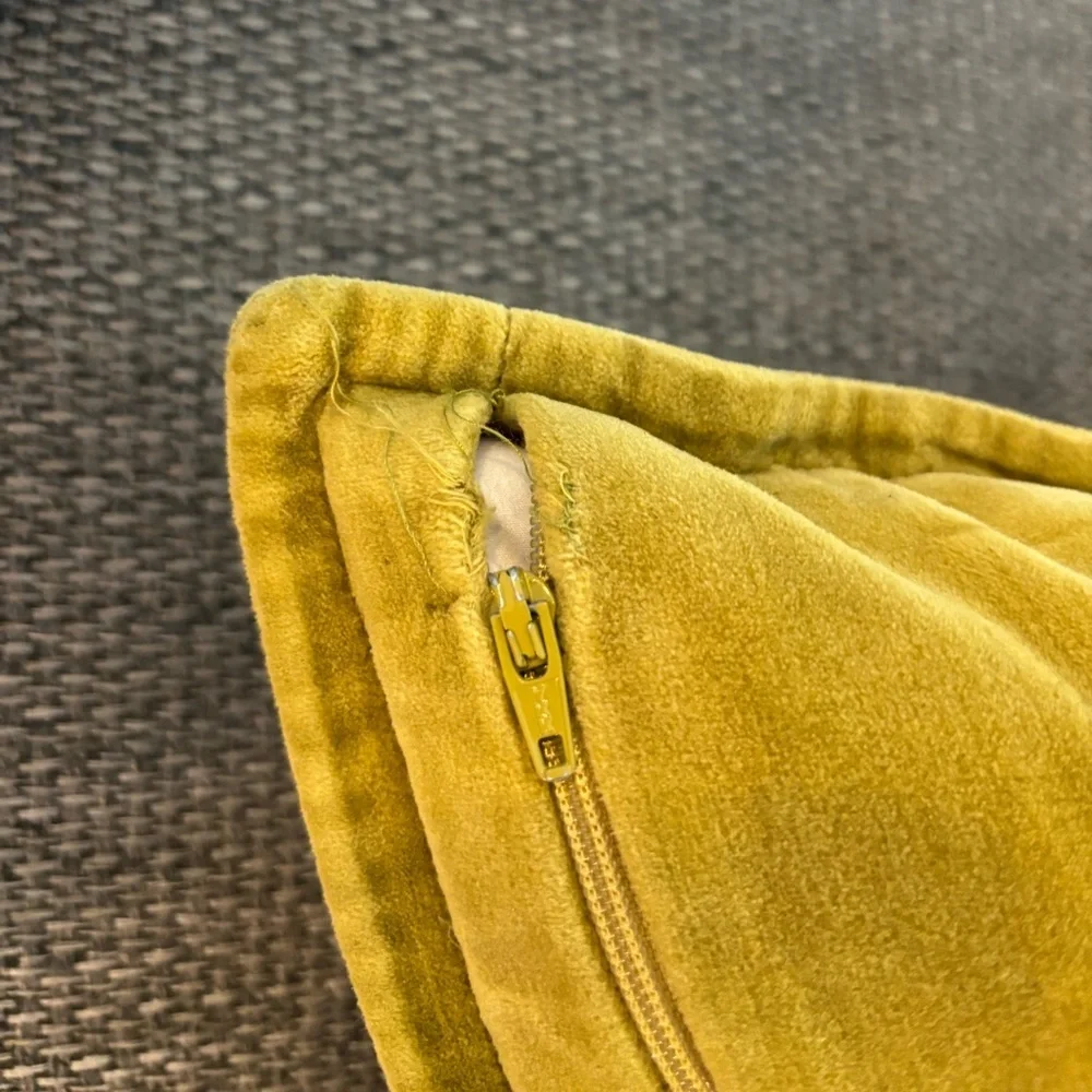 Crate & Barrel Brenner Relaxed Washed Organic Cotton Velvet 20