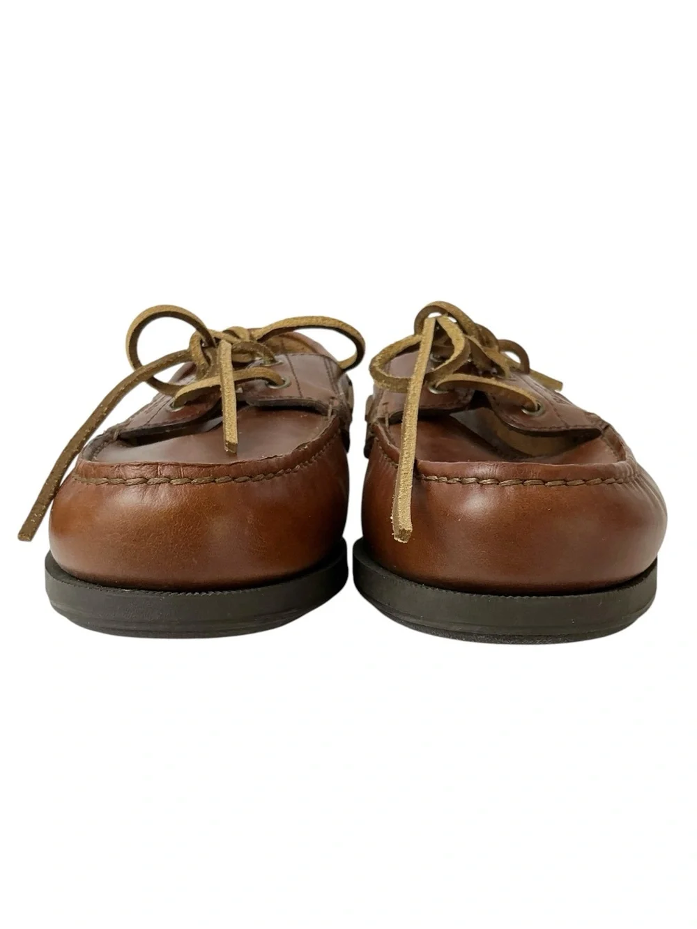 Bass Men’s Leather Boat Shoe Seafarer Dockside Loafer Size 8W