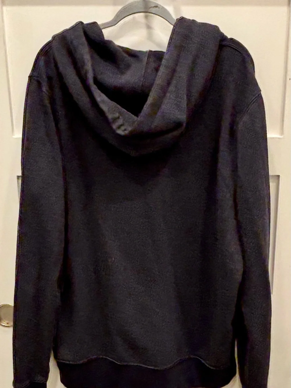 J. Crew Men's Muted Navy Vintage Fleece Zip-Up Hoodie XLT
