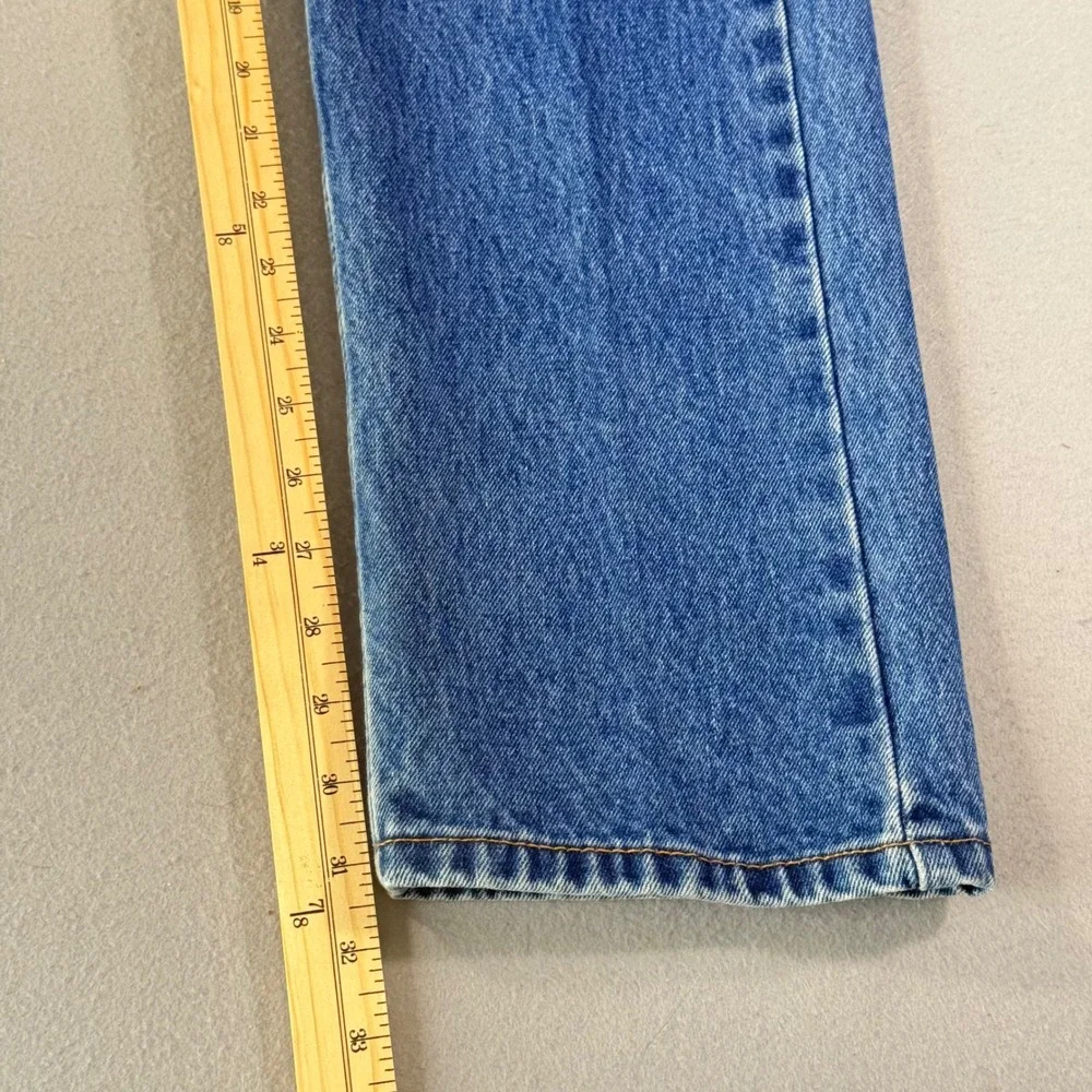 Levis 505 Regular Fit Straight Leg Jeans Mens 31x34 Blue Denim Medium Wash