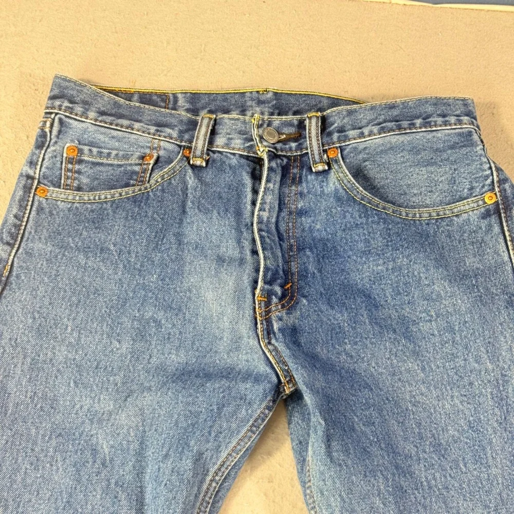 Levis 505 Regular Fit Straight Leg Jeans Mens 31x34 Blue Denim Medium Wash