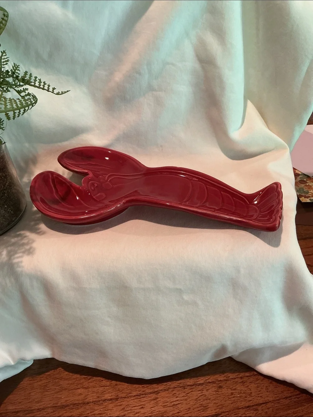 Coastal Inspired Lobster Shaped Spoon Rest