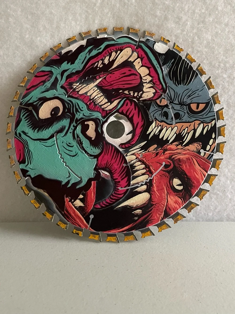 Monster Saw Blade Decoration for Shop Man-cave or Fathers Day Present