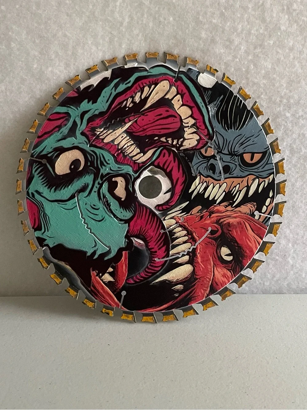 Monster Saw Blade Decoration for Shop Man-cave or Fathers Day Present