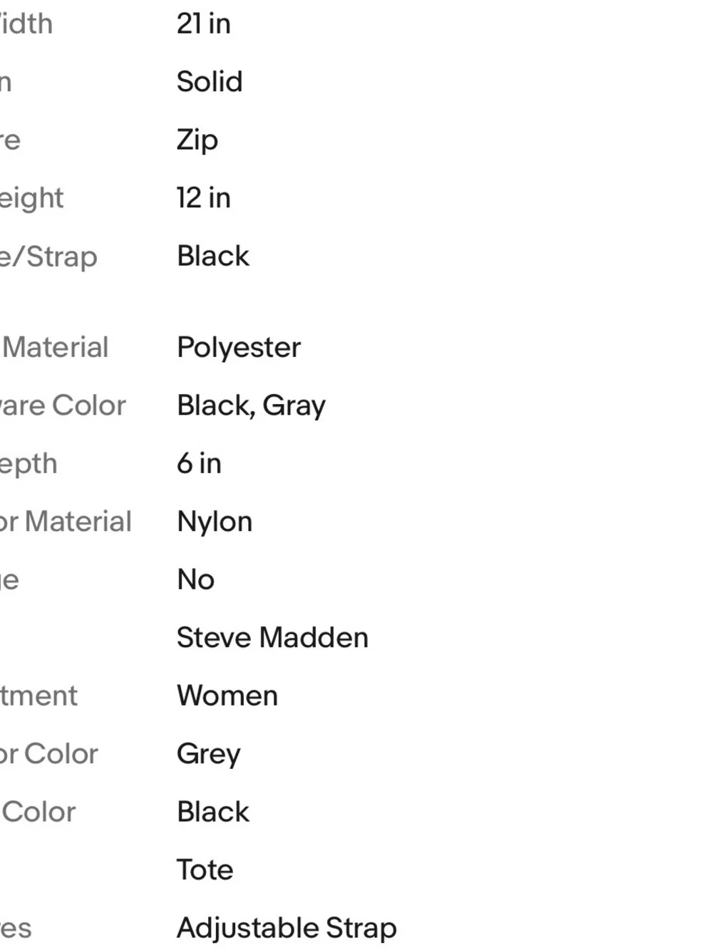 Steve Madden modern gray