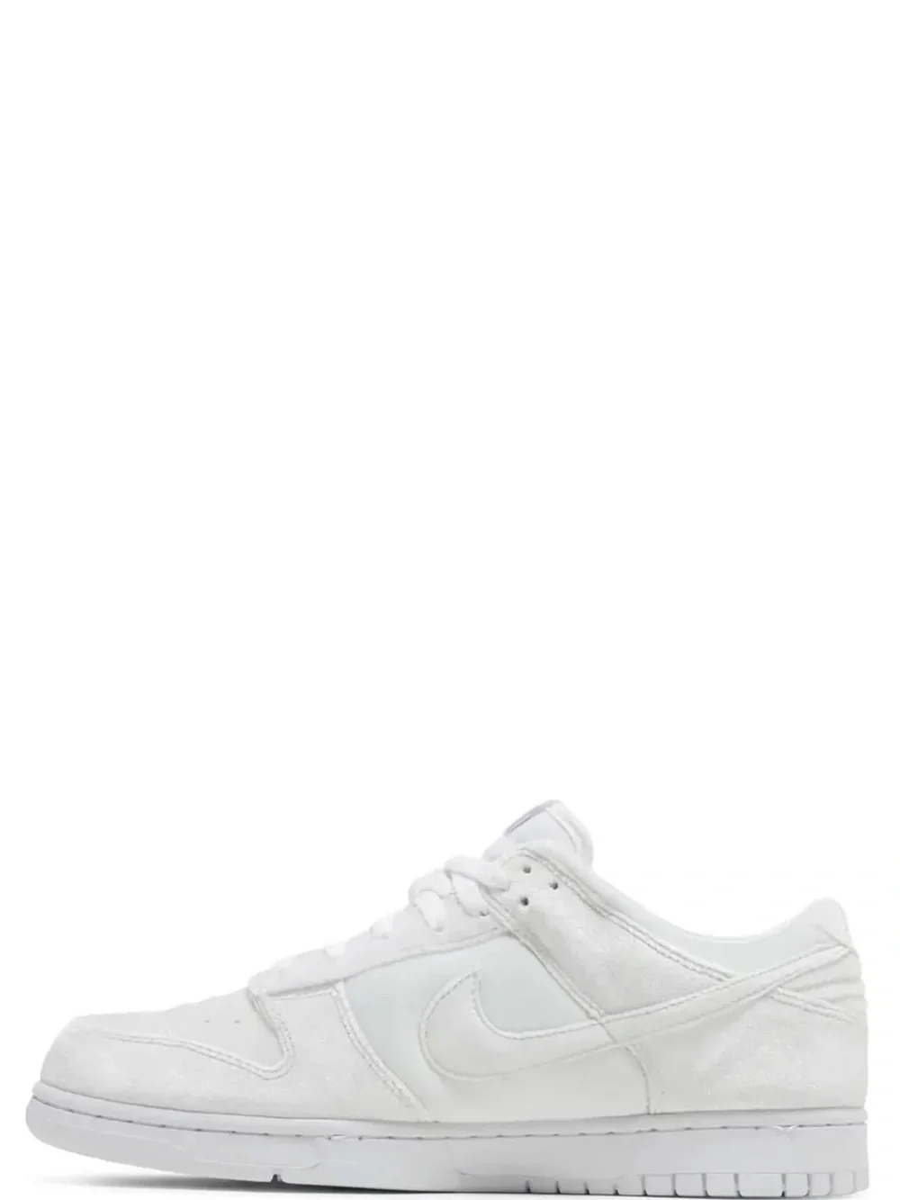 Nike White Low-Profile suede Sneaker