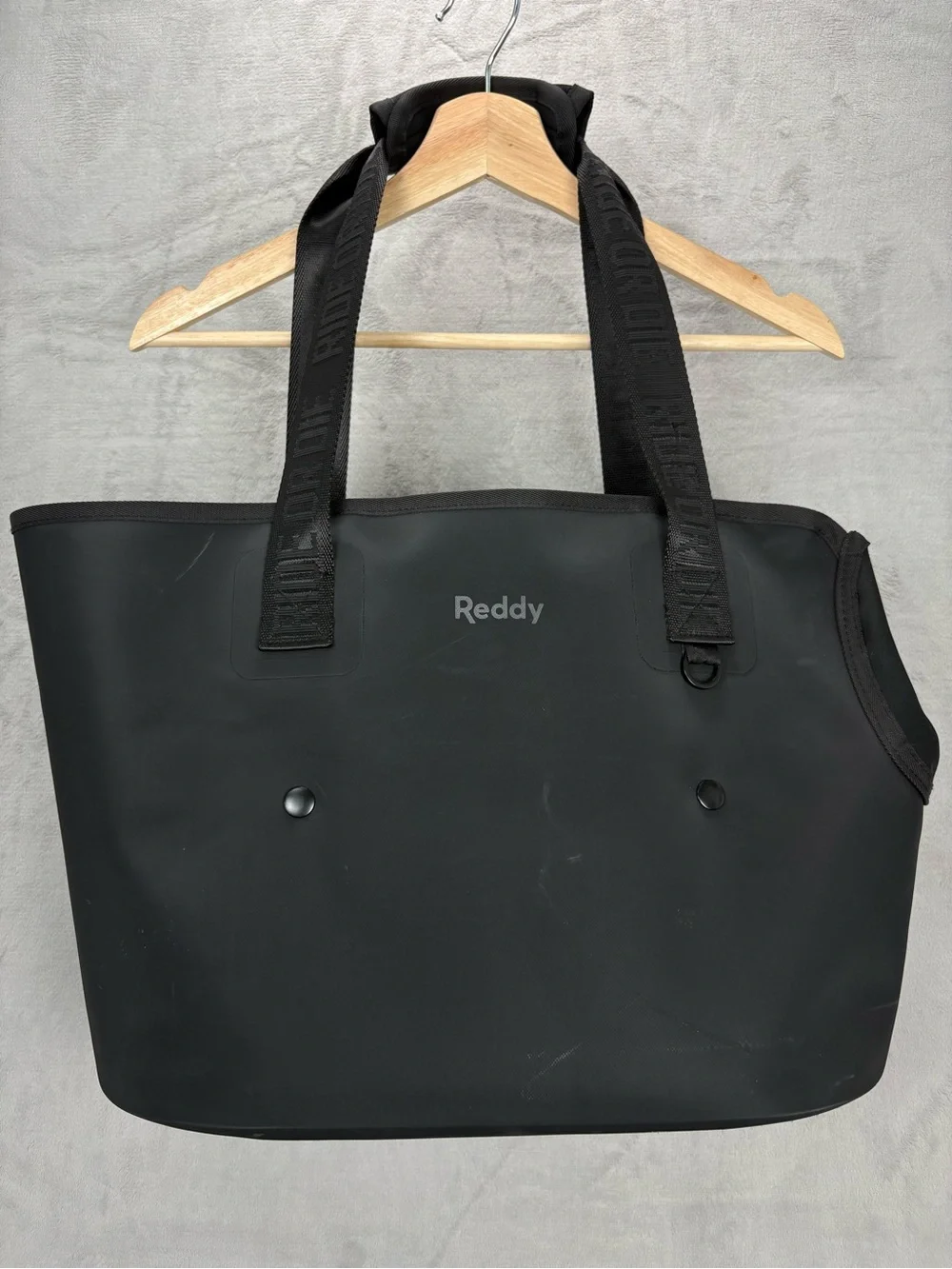 Reddy Black Sherpa Lined Pet Carrier Tote