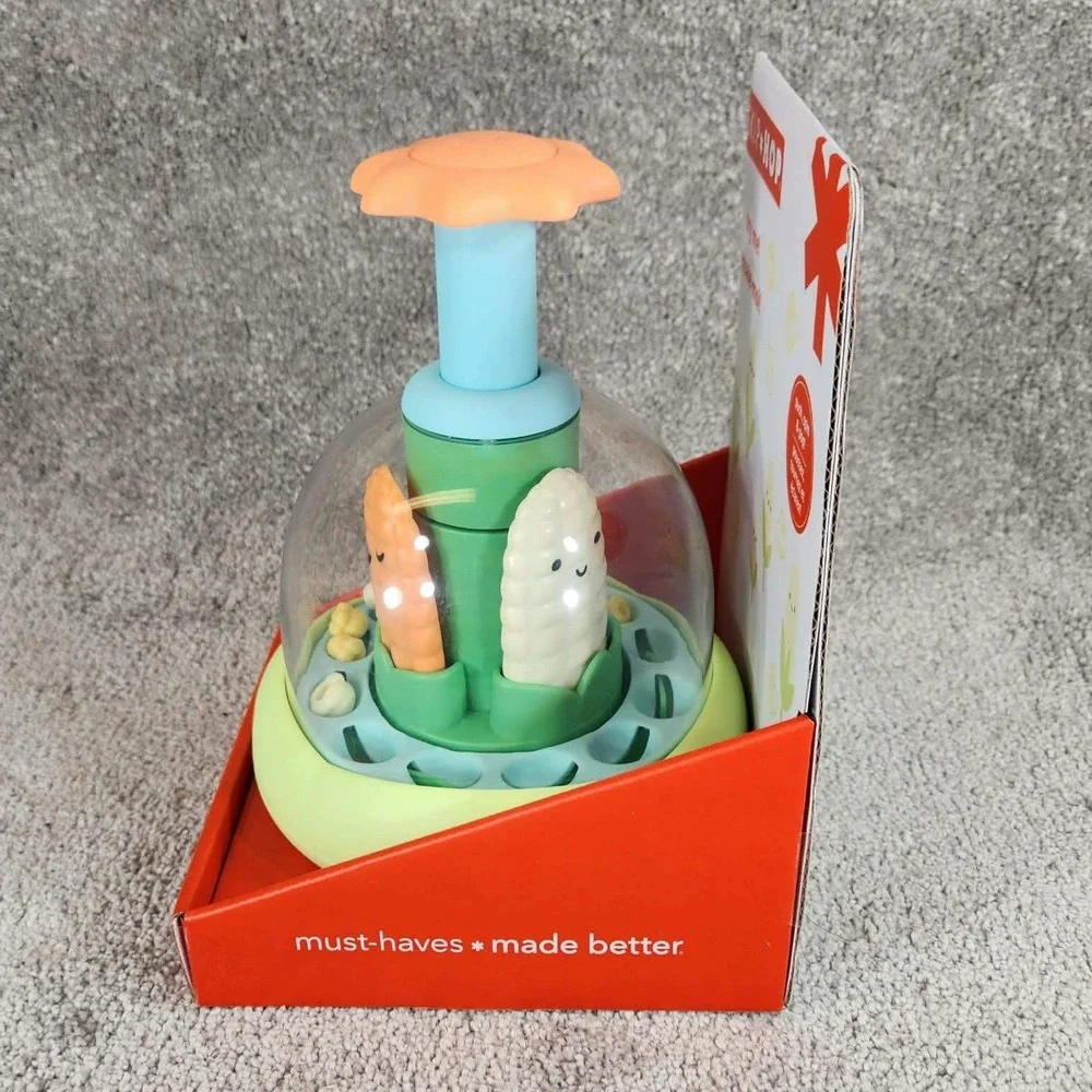 Skip Hop Farmstand Push & Spin Toy Multicolor Sensory Activity Infant 6m+ OS