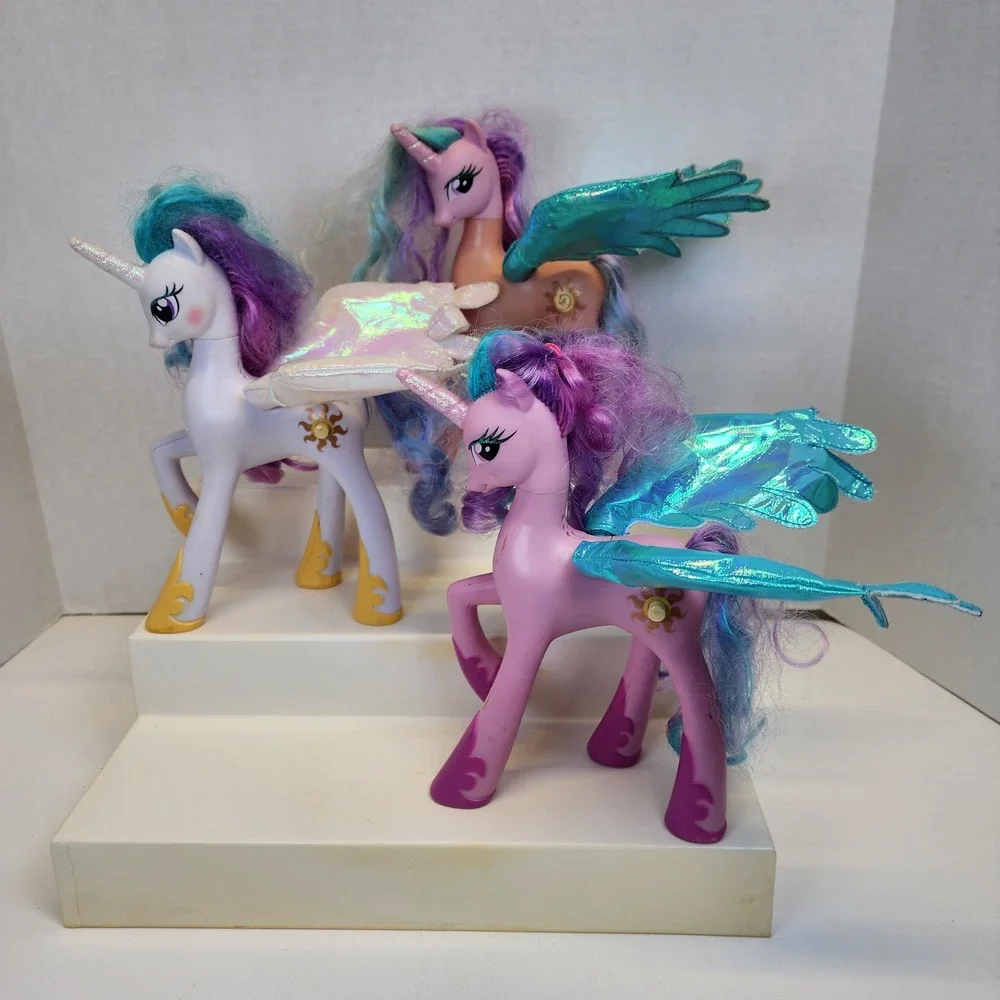 My Little Pony Princess Celestia Lot of 3 Alicorn Figures Friendship Is Magic