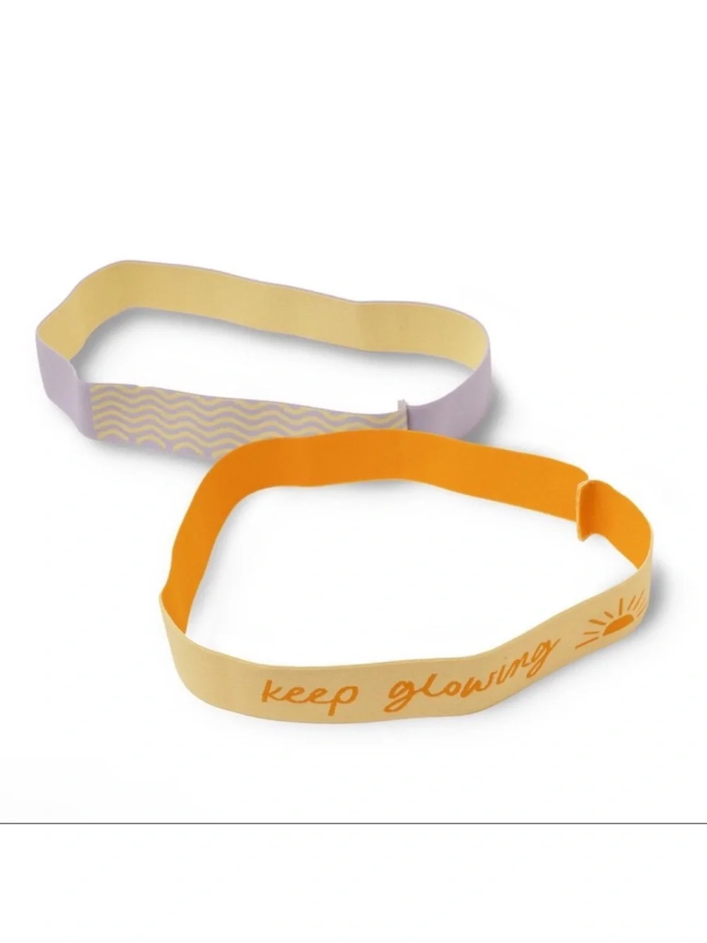 3 for $15 SALE Set of 2 Beach Towel Bands: Yellow and Purple by Target Bullseye