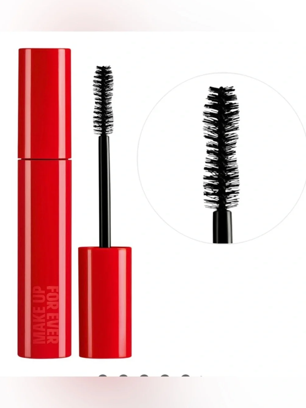One/Size FANTASIZE Black Mascara in Bright Red Tube