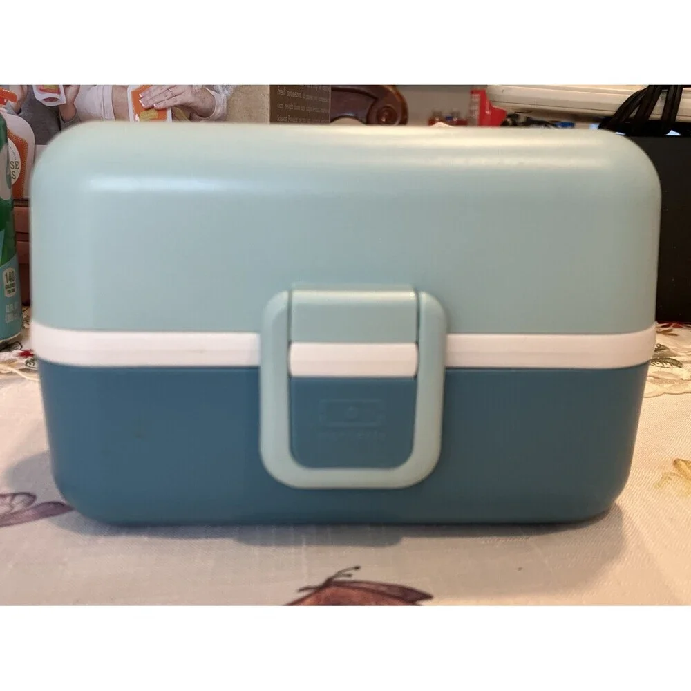 Monbento Kids Lunchboxes Monbento x Caitimini Lunch Box for Kids Teal Blue