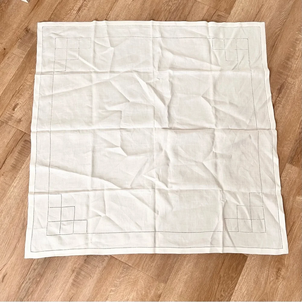 Vintage‎ Tablecloth Table Topper Crochet Off White 32.5