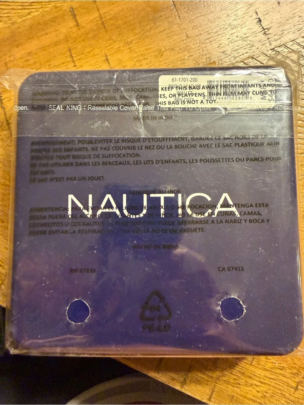 Nautica Men's Brown Leather Bifold wallet