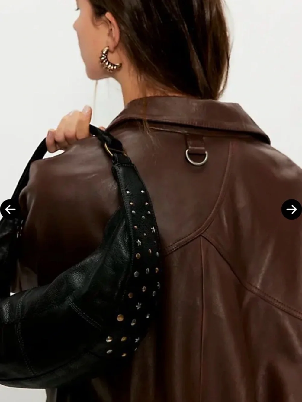 Free People Stellar Leather Shoulder Bag 🔥