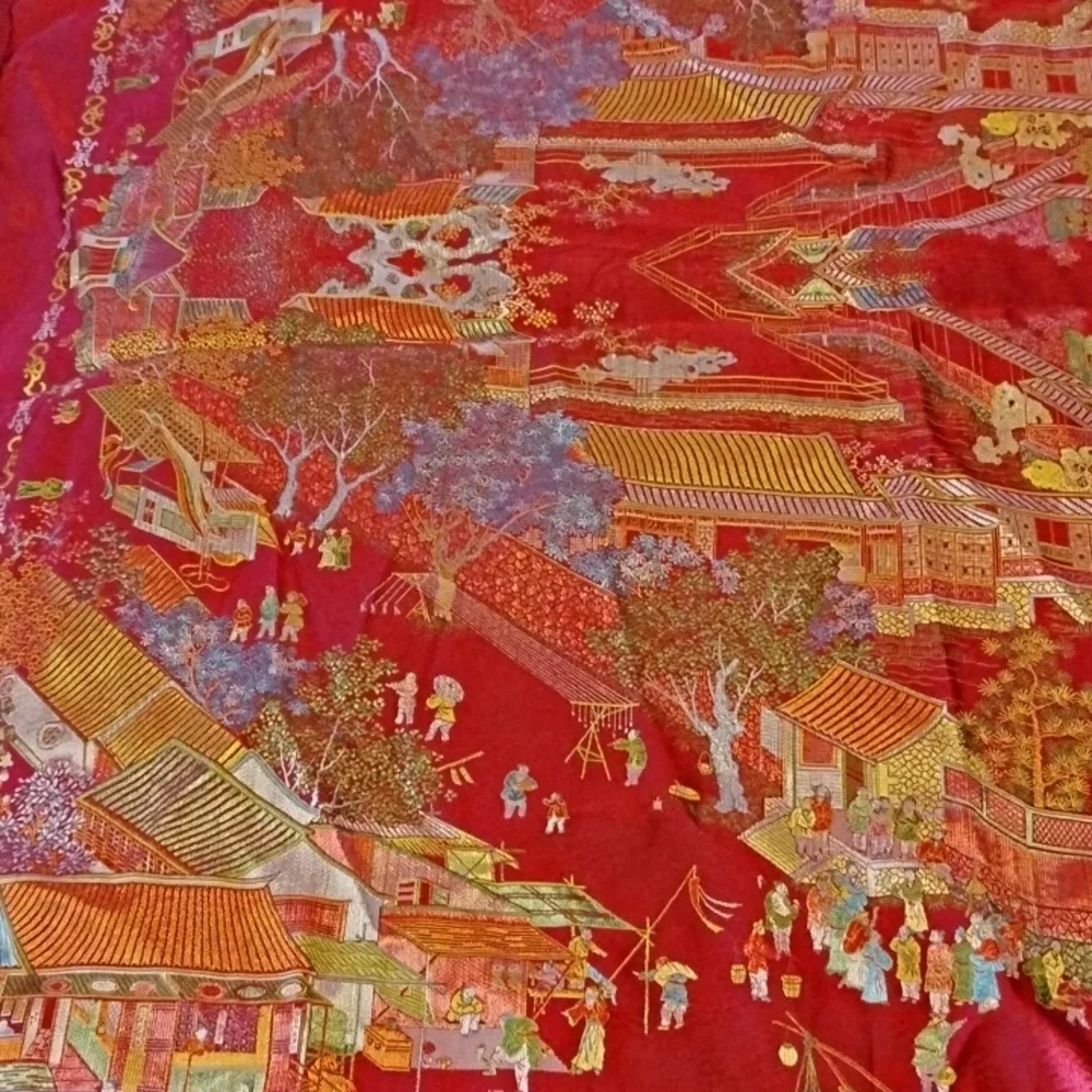 Brocaded Flowers vintage asian