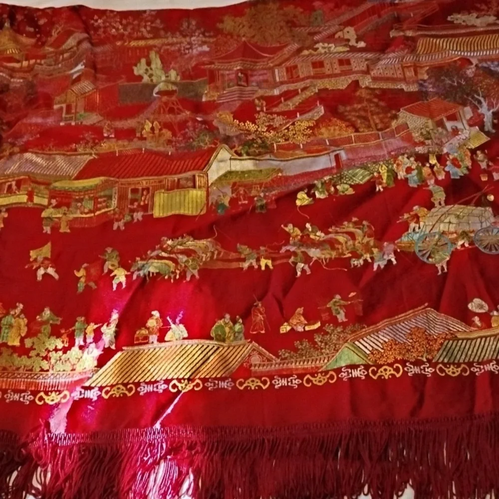 Brocaded Flowers vintage asian