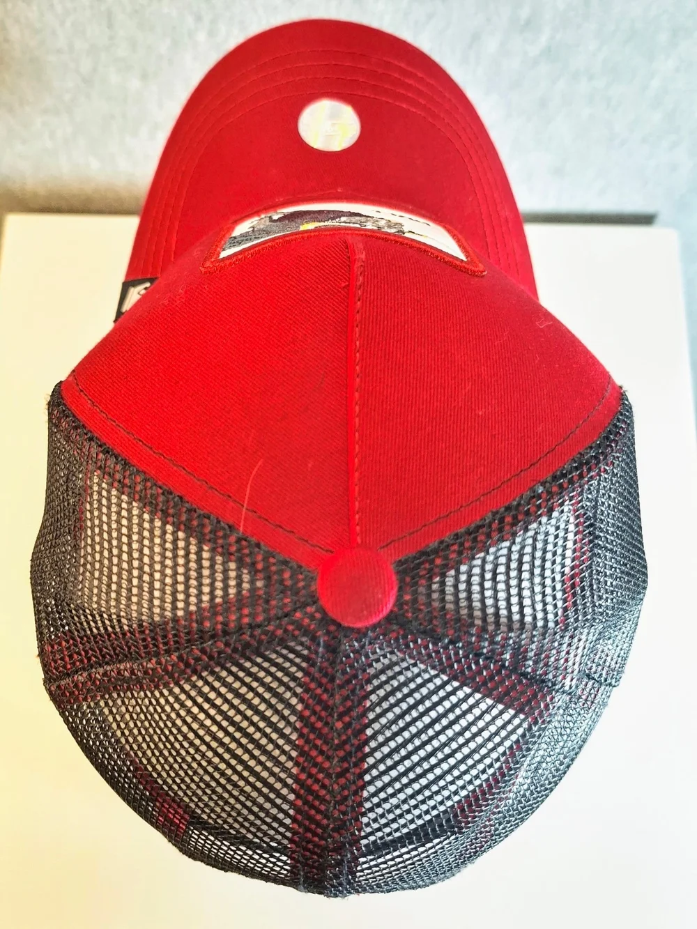 Red Raging Bull Embroidered Bull Patch Baseball Cap