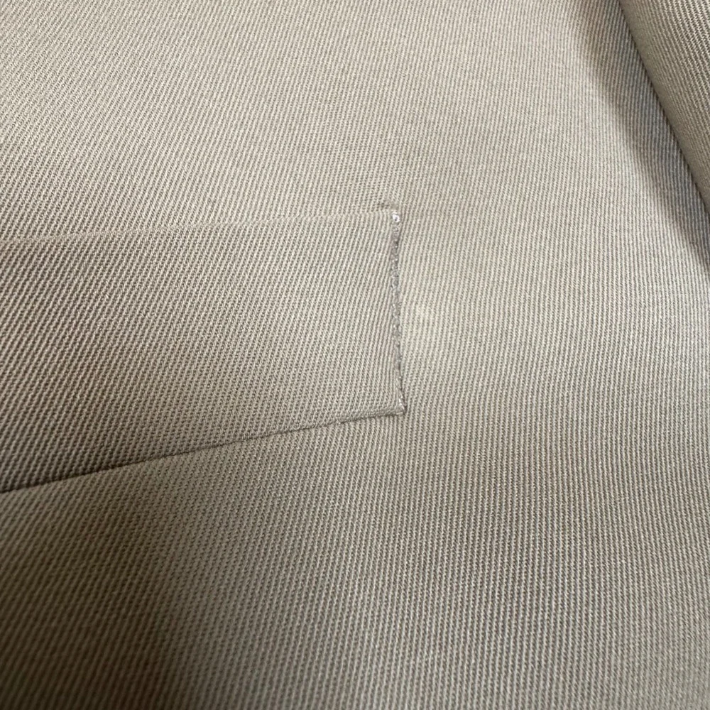 LL Bean Traveler Microfiber Blazer Mens 45R Tan Khaki 2‎ Button Sport Coat
