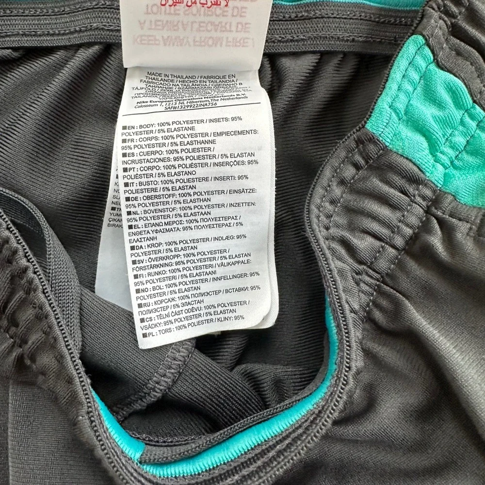 Nike FC Barcelona‎ Soccer Track Pants Kids L Black Teal Dri-FIT Youth Soccer
