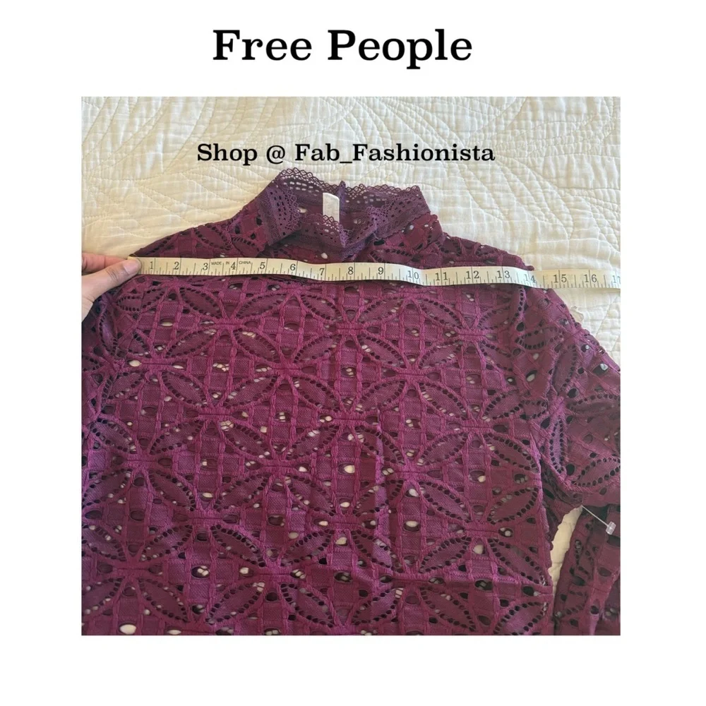 Free People long photo crochet