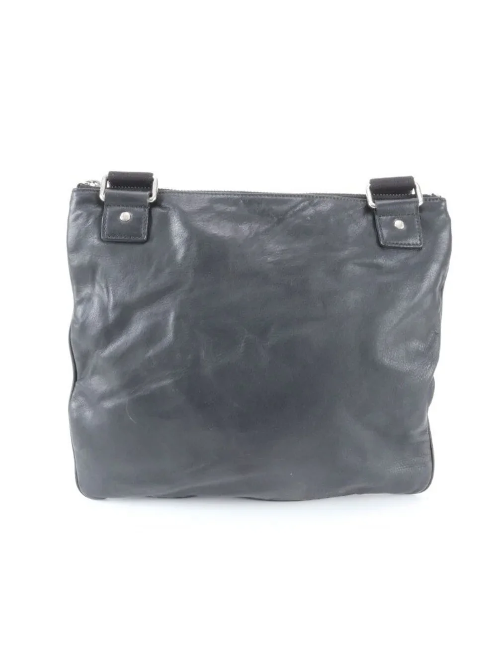 Dolce & Gabbana D&G Leather Shoulder Bag Crossbody Messenger Black