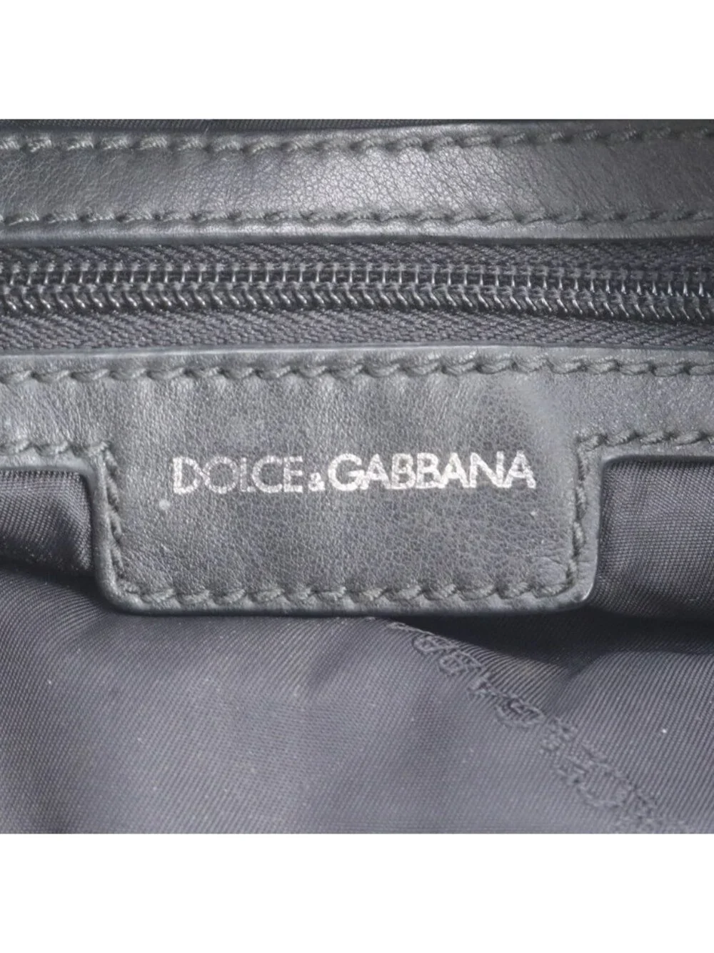 Dolce & Gabbana D&G Leather Shoulder Bag Crossbody Messenger Black
