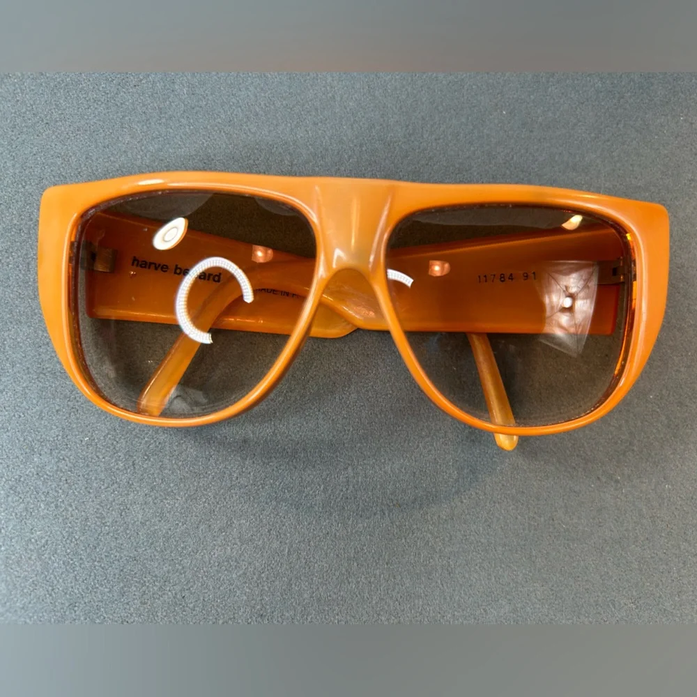 Harve Benard‎ Vintage Orange Oversized Sunglasses 1980’s