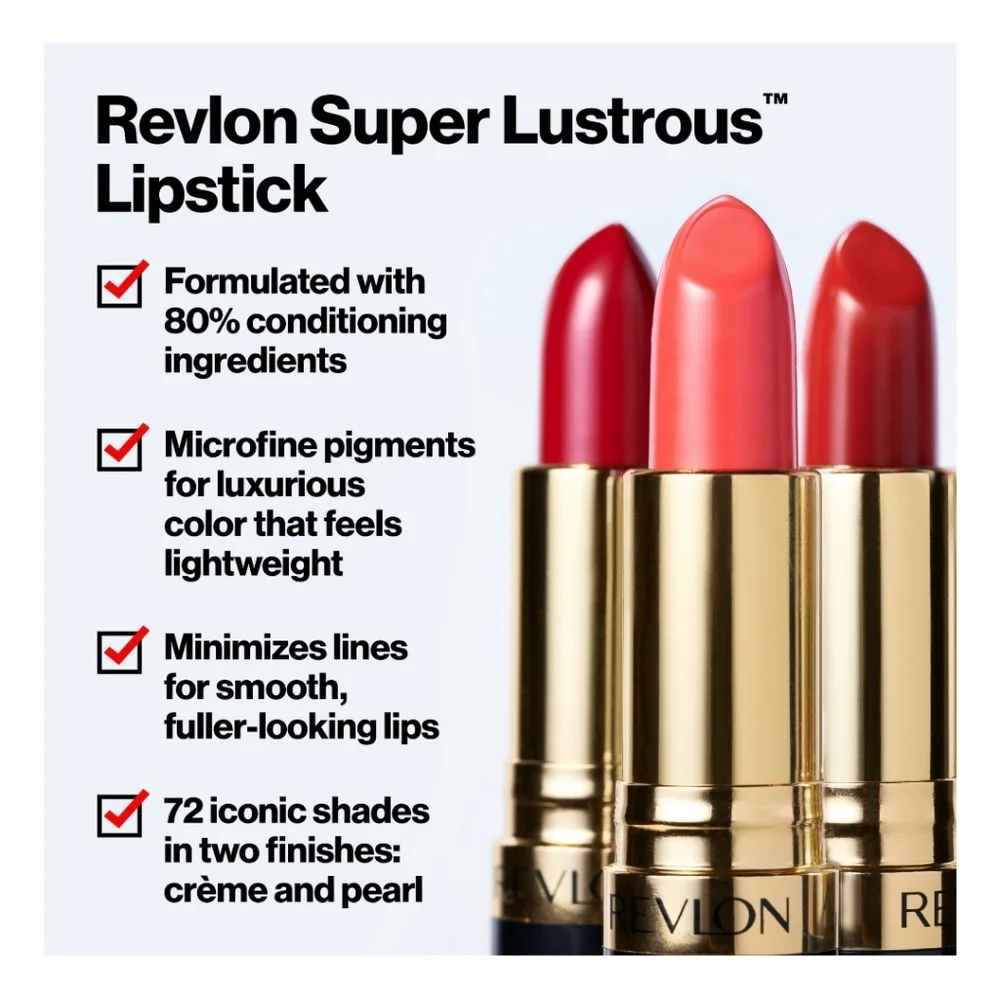 Revlon Super Lustrous Lipstick 657 Fuchsia Fusion Pearl x2 Lipsticks
