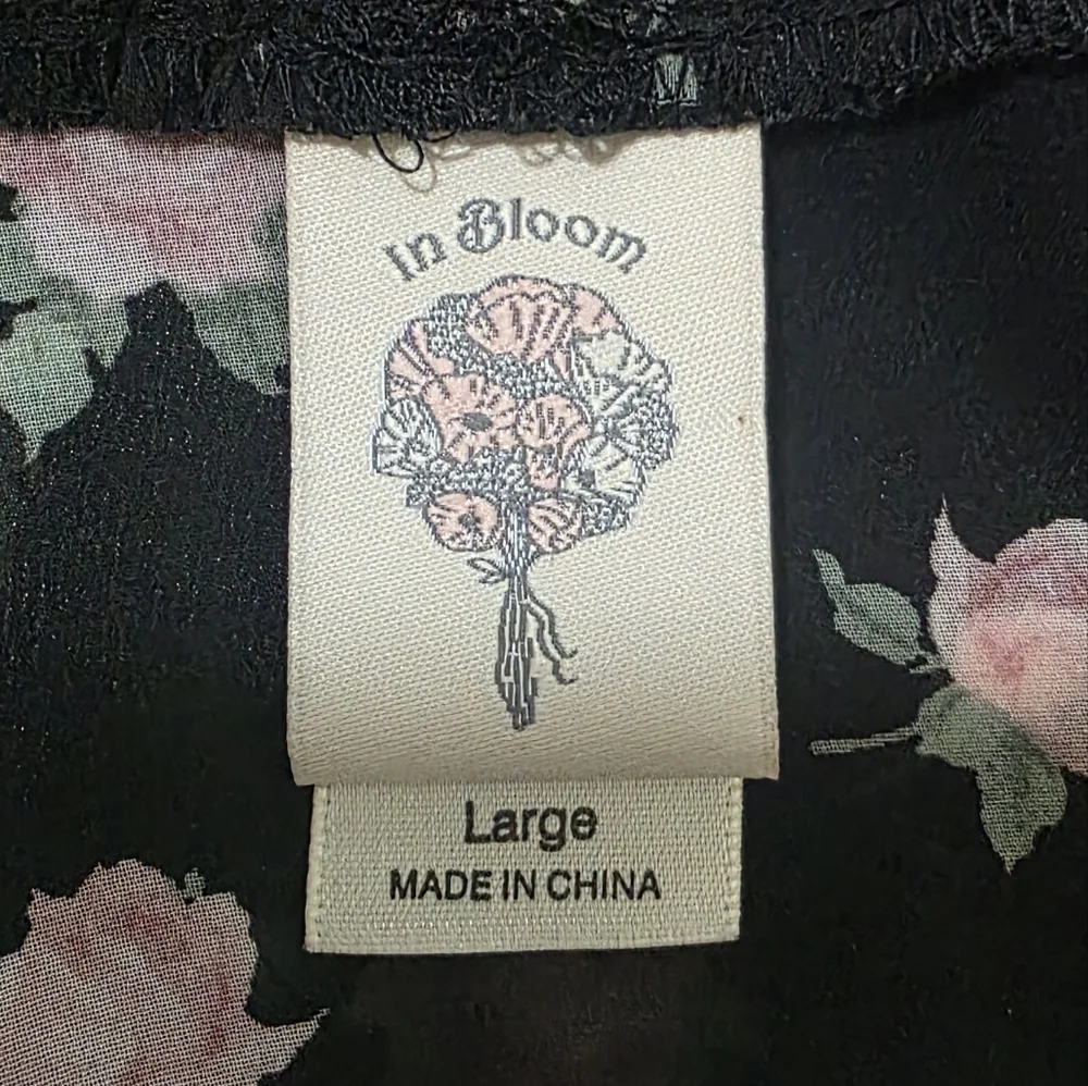 In Bloom sheer black