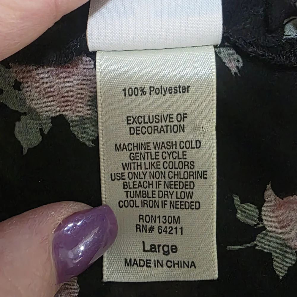 In Bloom sheer black
