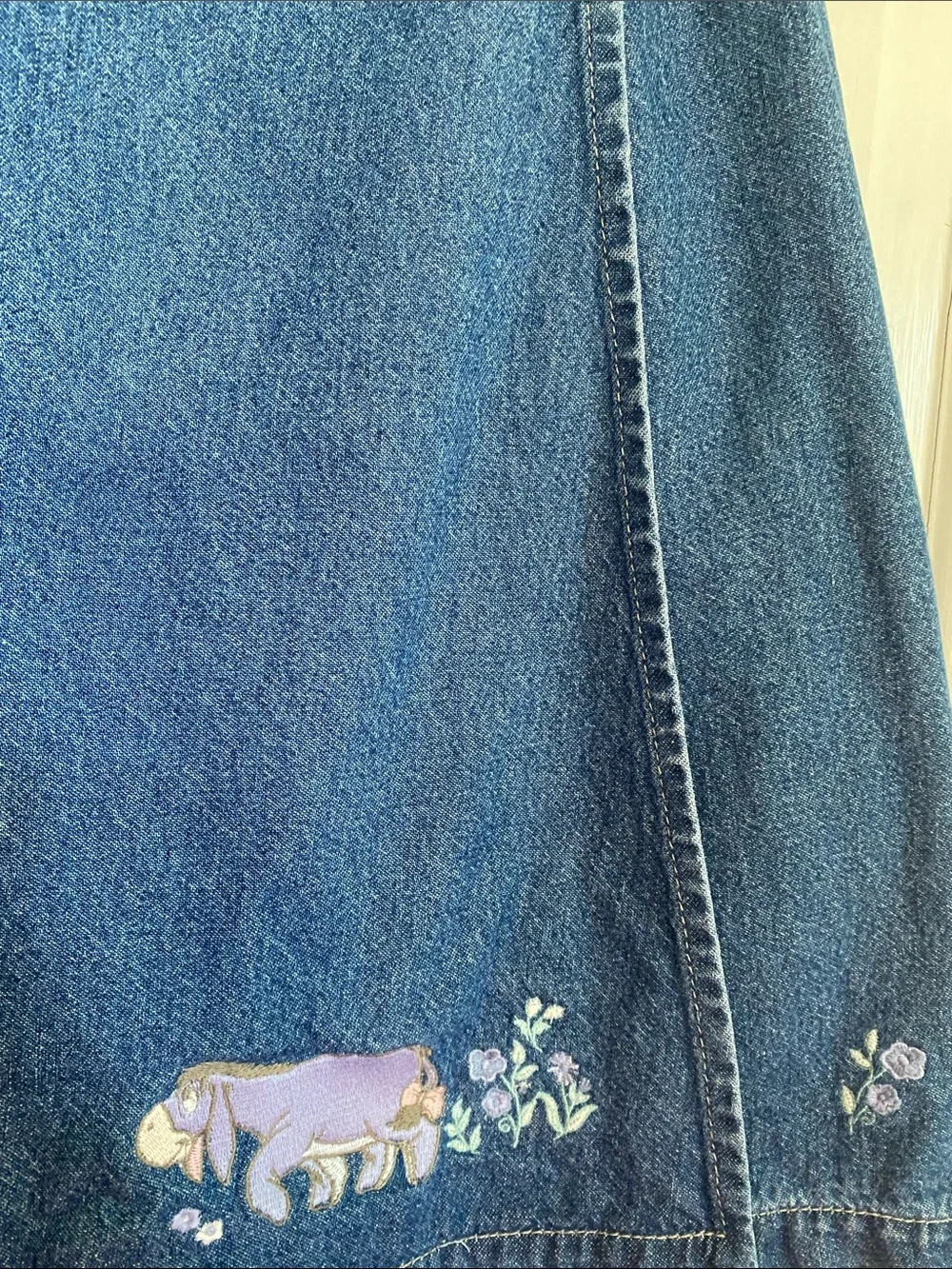 Vintage The Disney Store Eeyor and Tiger Denim Skort Size M