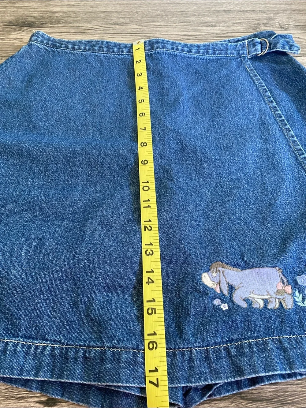 Vintage The Disney Store Eeyor and Tiger Denim Skort Size M