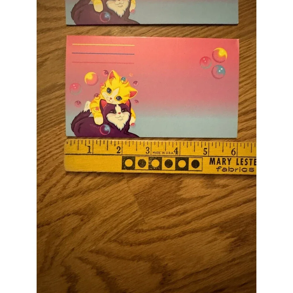 Lisa Frank Postalette Envelope Kitten Bubbles Lot Of 3 Cards Vintage 1990s‎