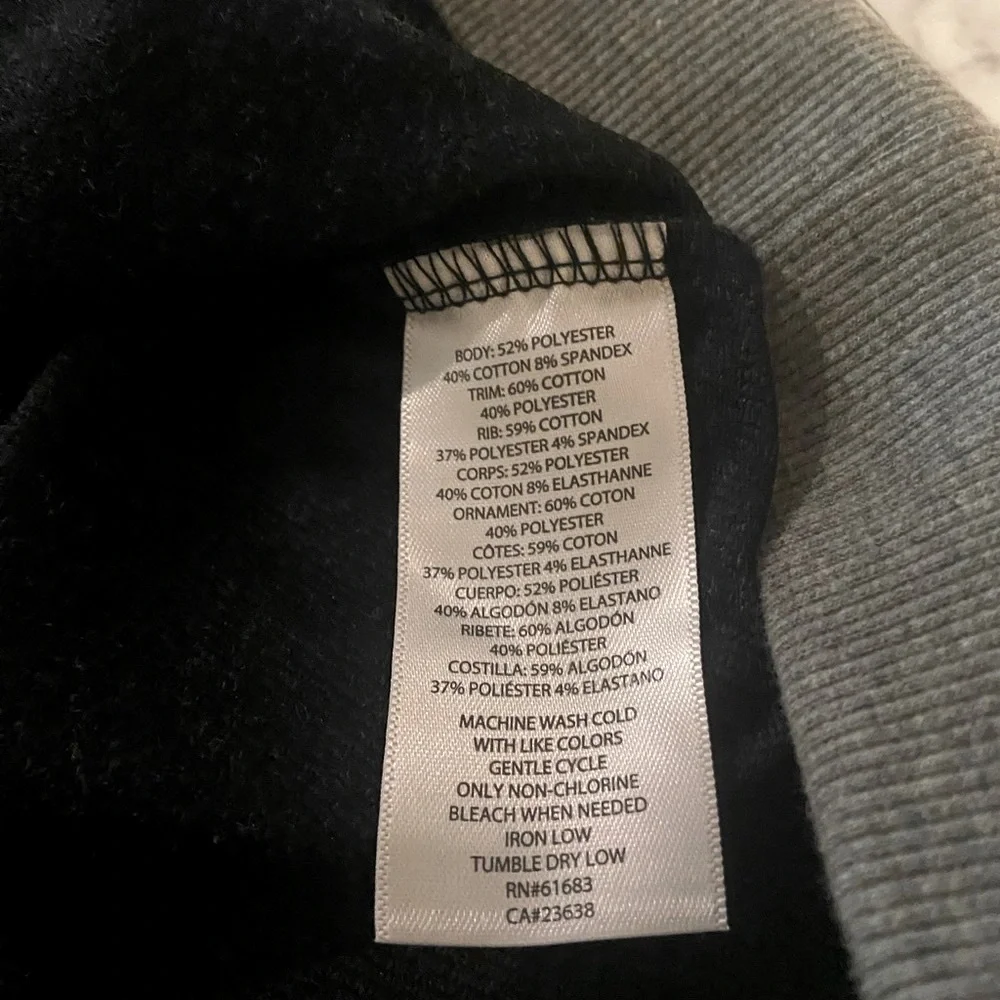 Jockey Full Zip Hoodie Men's Size Large Medium Grey