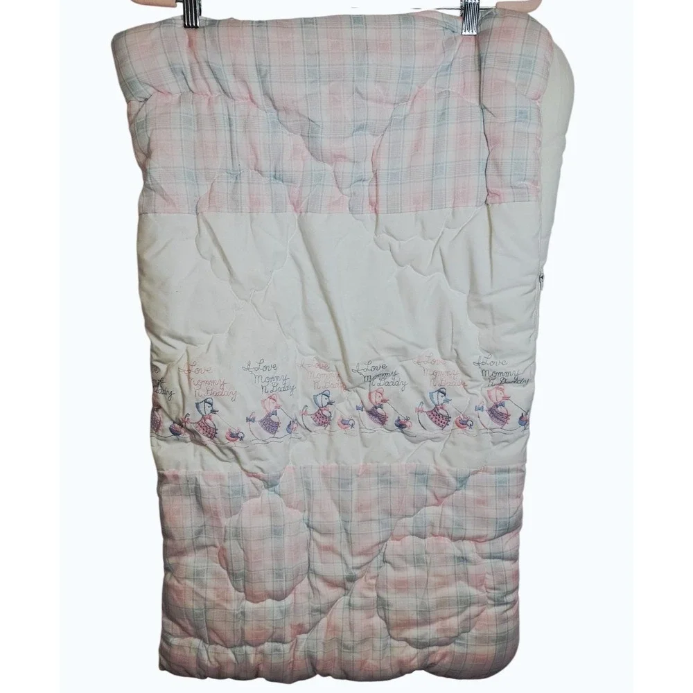 Vintage Baby Sleeping‎ Bag Infant Goose Embroidered 