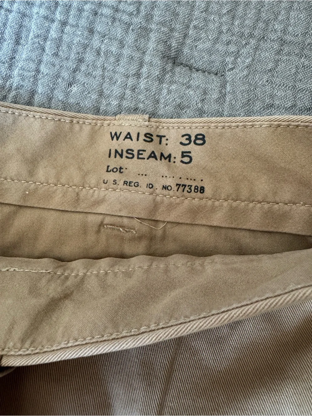 J. Crew Men’s Tan Cotton Chinos