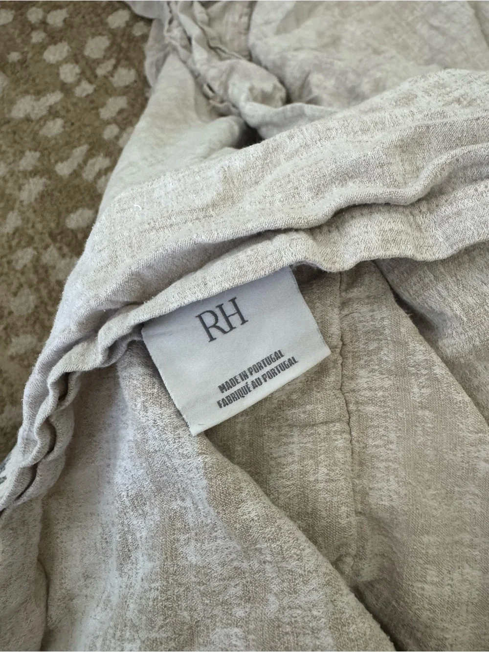Restoration Hardware free duvet