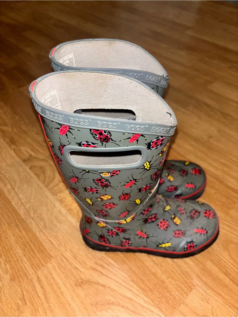 Bogs Kids Gray BUGS Rain Boots