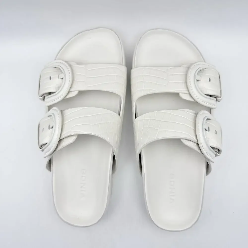 Vince Womens Glyn Sandals US 5 M EU 35 White Leather EUC